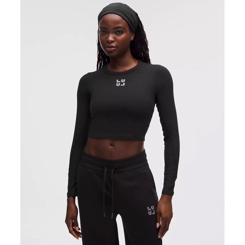 Lululemon Hold Tight Long Sleeve, Size 6, Jewelled Rhinestone, NWT MSRP $78